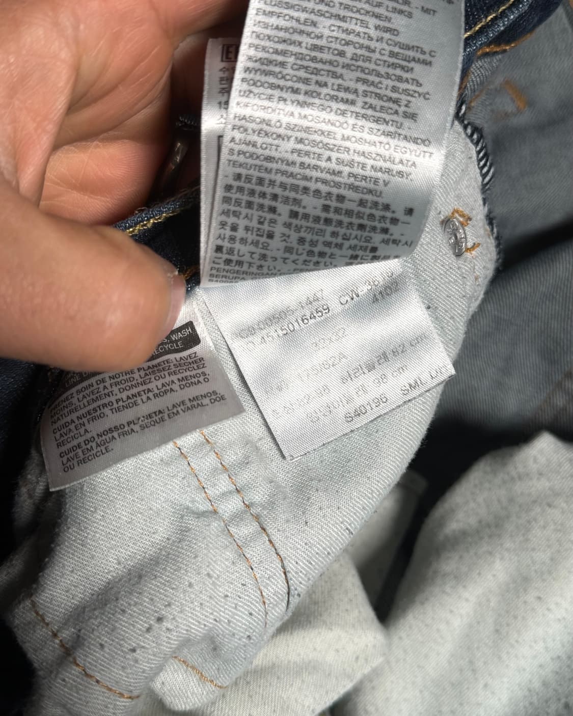 리바이스 505 레귤러 핏 데님 팬츠 32 상품이미지4