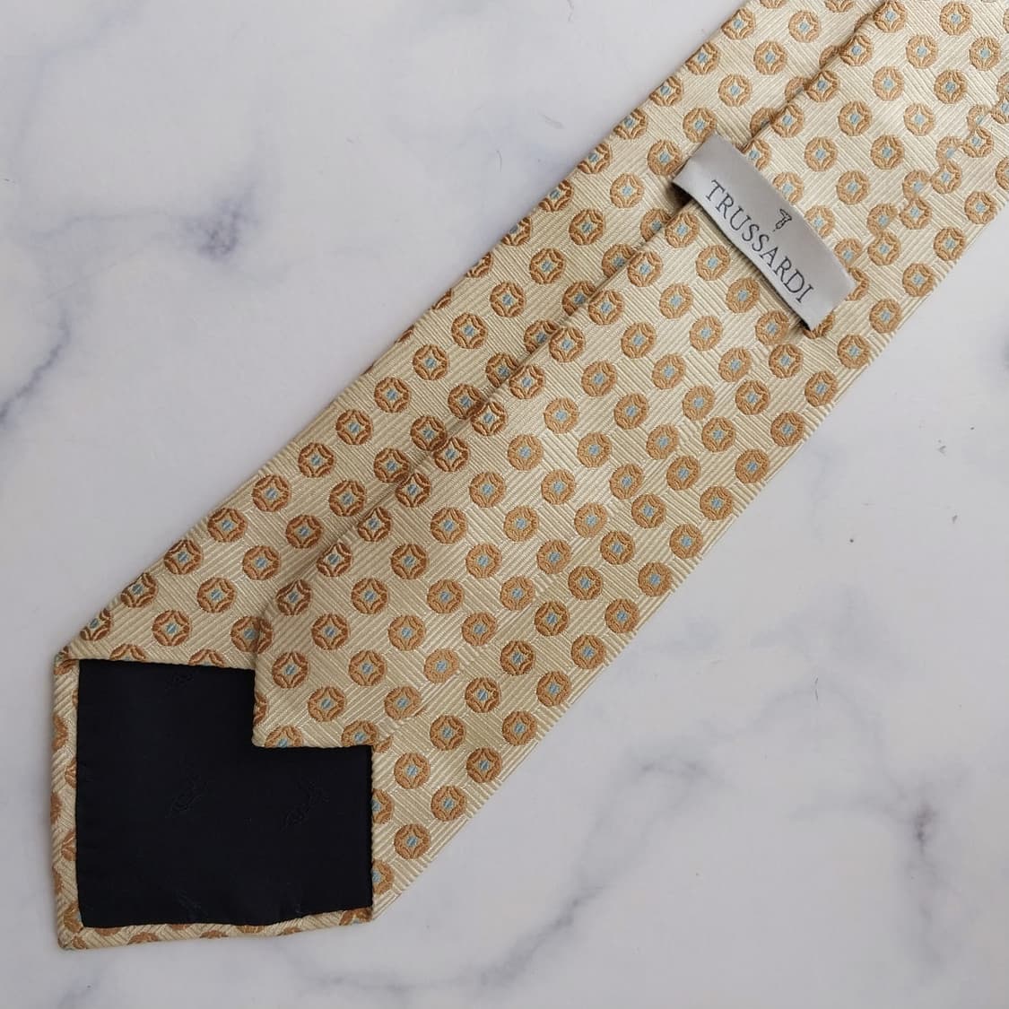 트루사르디 실크 레몬 패턴 넥타이 9.3cm A등급 K2601
 상품이미지6