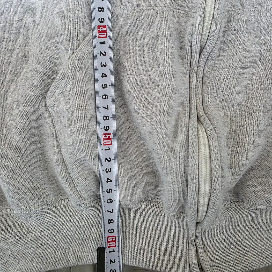 [L] 90s 러셀 애슬레틱 후드집업 라이트 그레이 굿컨디션 상품이미지8