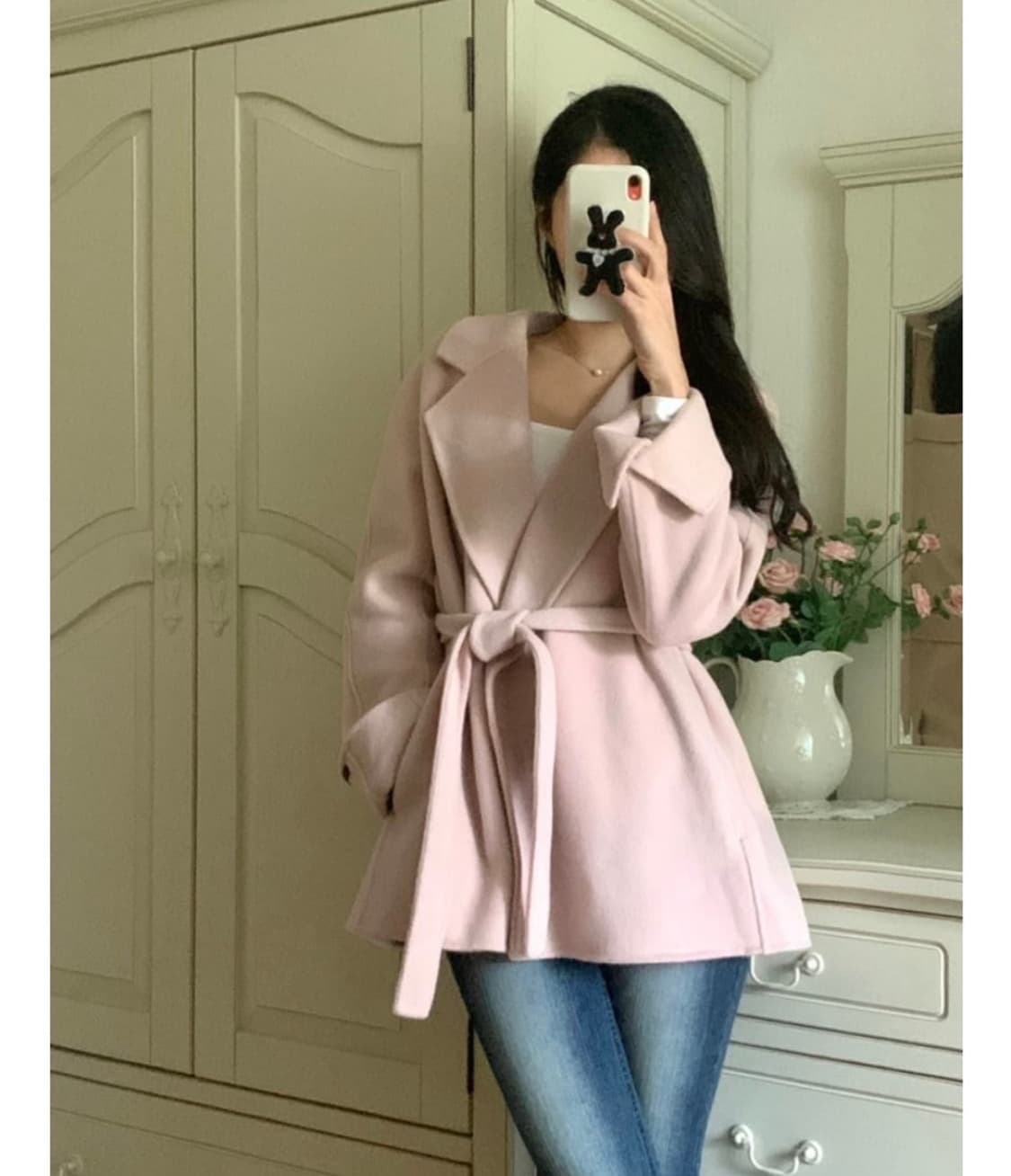 (단기할인)핸드메이드 핑크 코트🎀 상품이미지4