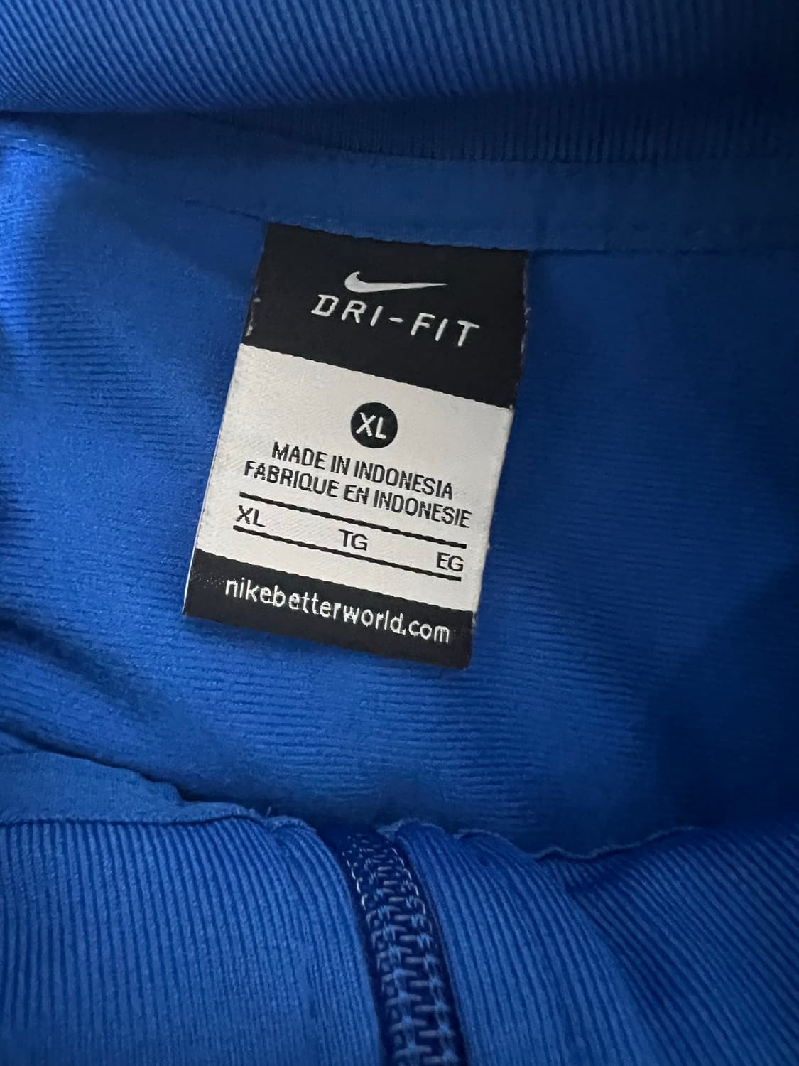 나이키 블루 져지 트랙탑 xl 상품이미지3