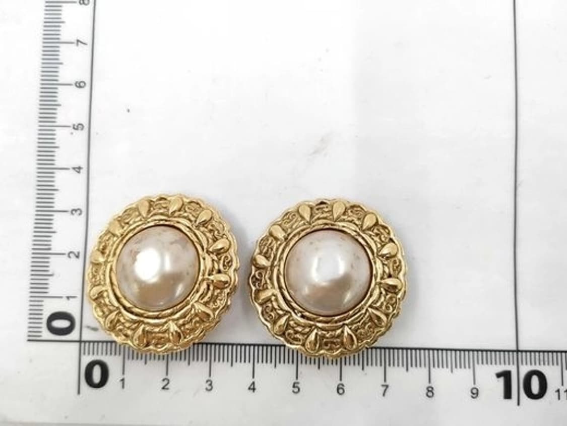 🏷️ [예약] 샤넬 빈티지 CC 펄 골드 이어링 / S급 (희귀 매물) 상품이미지6