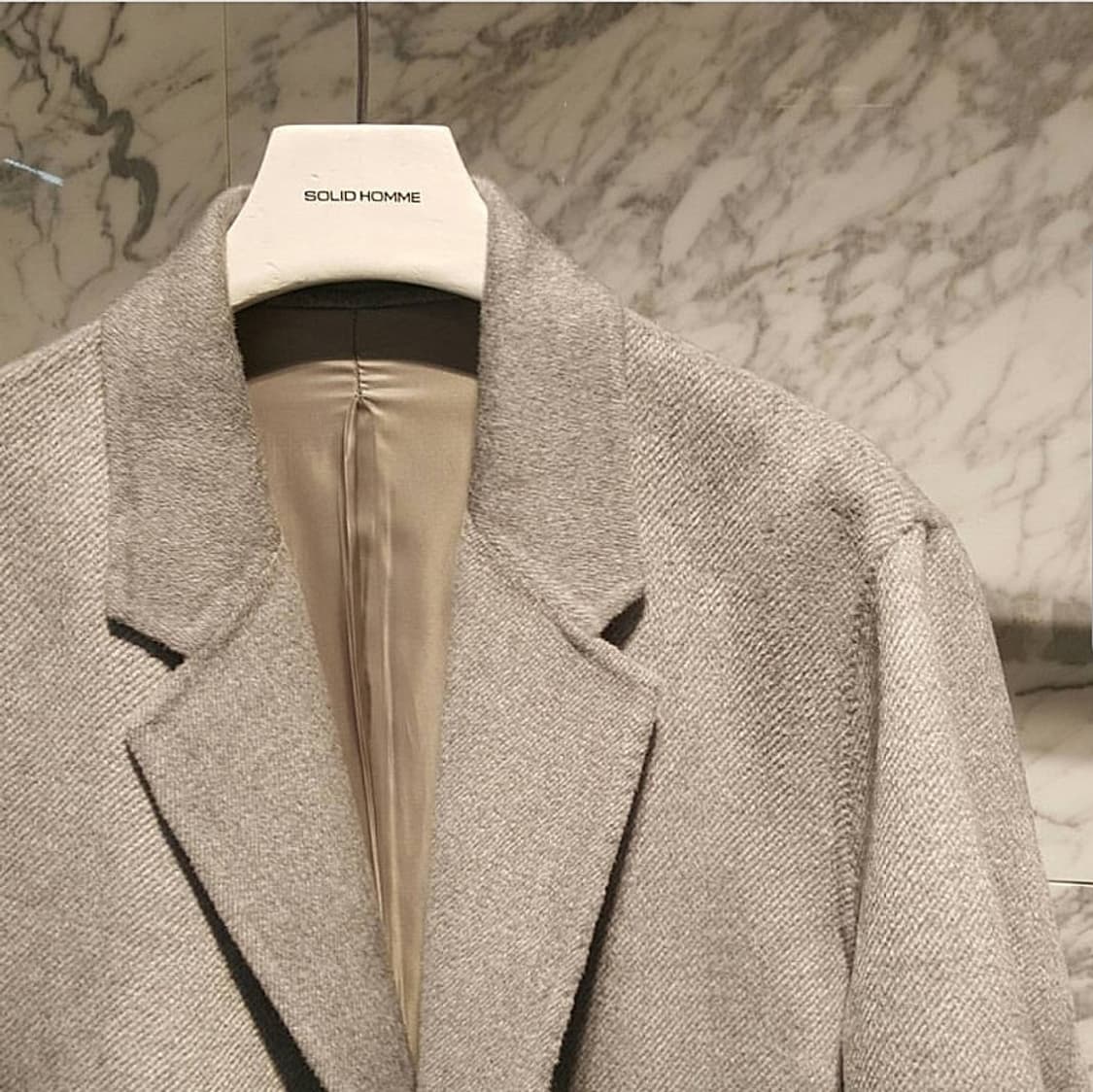 솔리드옴므 그레이 캐시미어 트윌 코트 50사이즈 상품이미지7