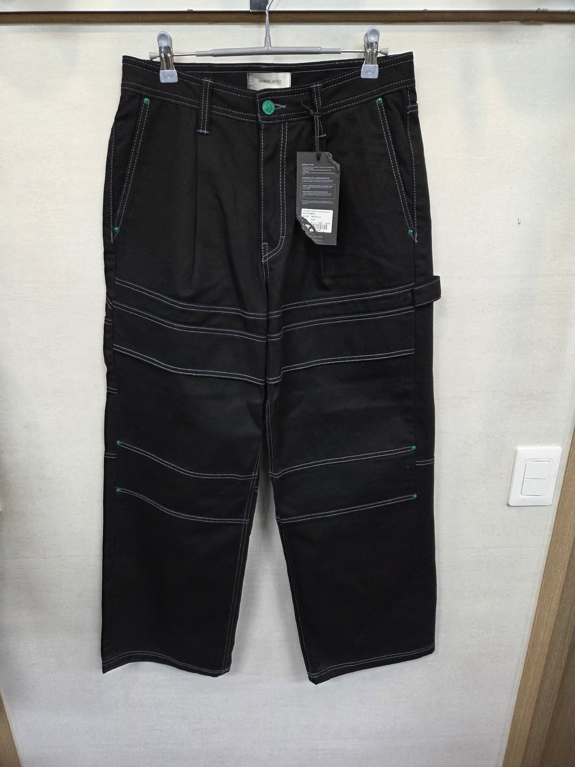 메종미네드 스티치 카펜터 와이드 데님팬츠 48 대략 28 상품이미지1