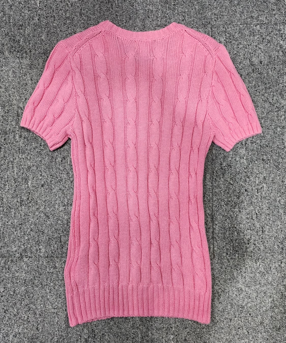 폴로 랄프로렌 꽈배기 케이블 니트 반팔 XS 상품이미지2