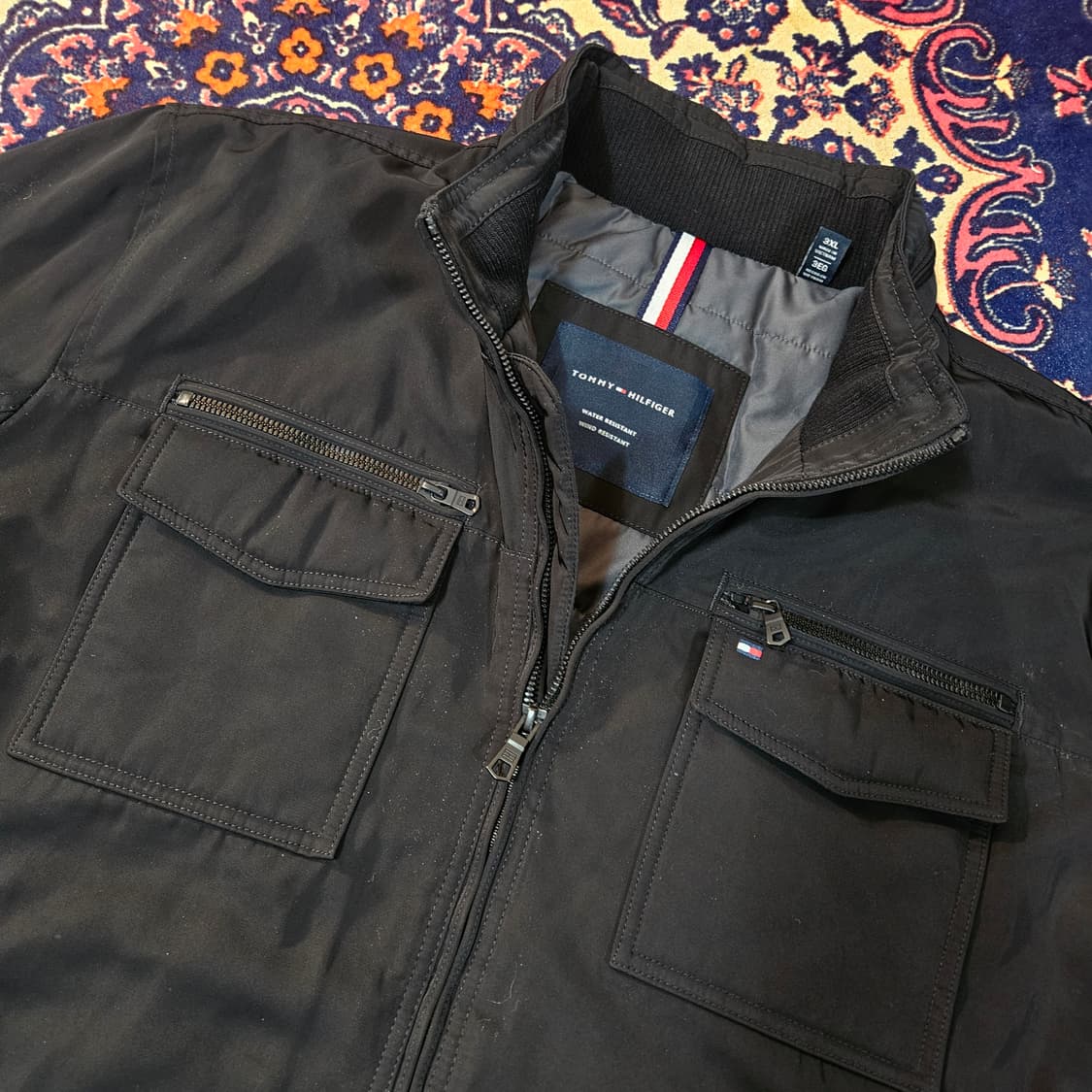 타미힐피거 유틸리티 멀티포켓 나일론 누빔 야상자켓 3XL 상품이미지4