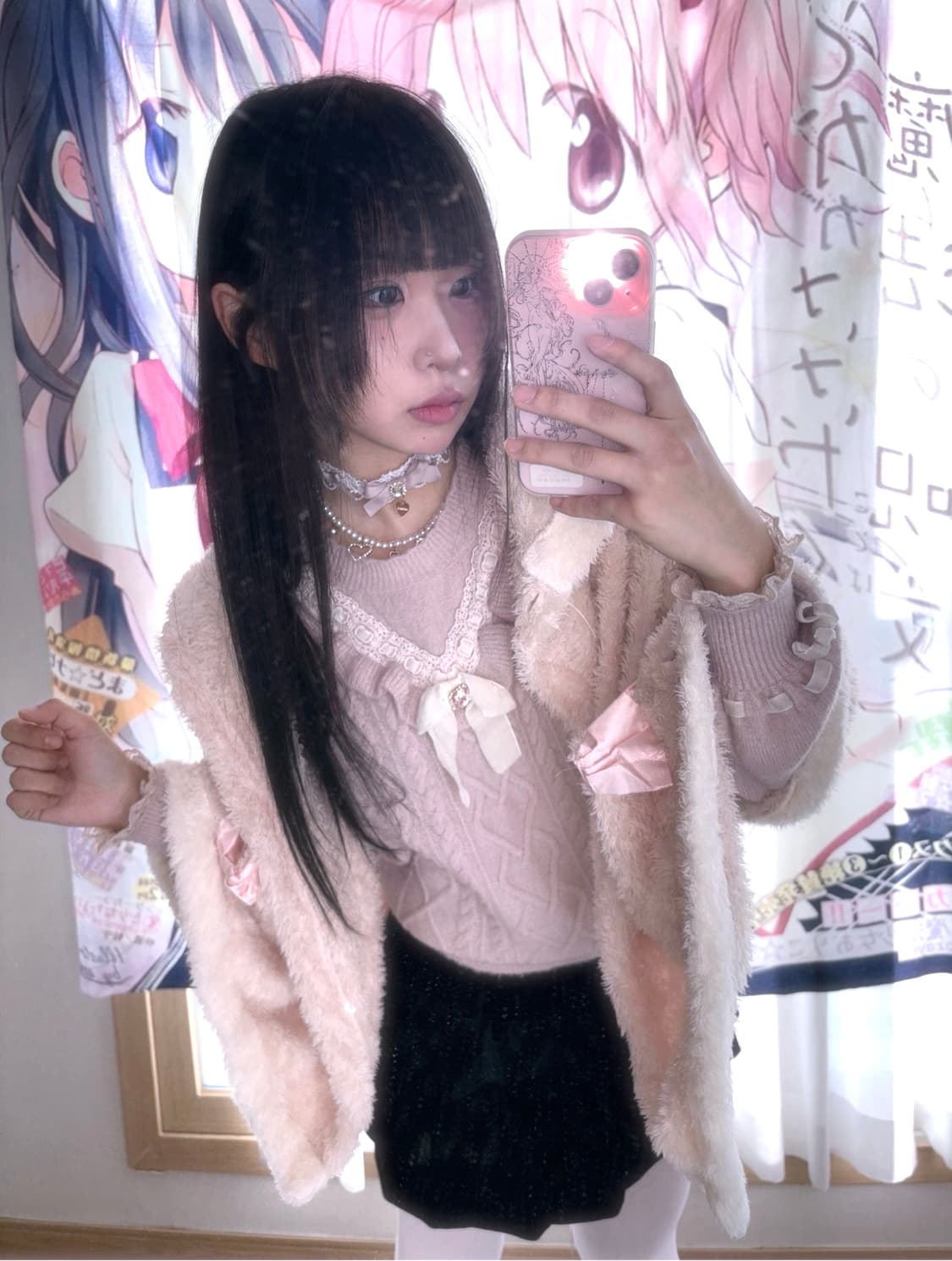 리즈리사 딸기우유 리본 니트 상품이미지2