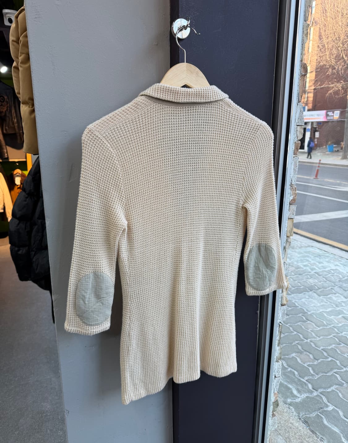 42/ 로로피아나 캐시미어 블랜딩 엘보패치 가디건 자켓 상품이미지7