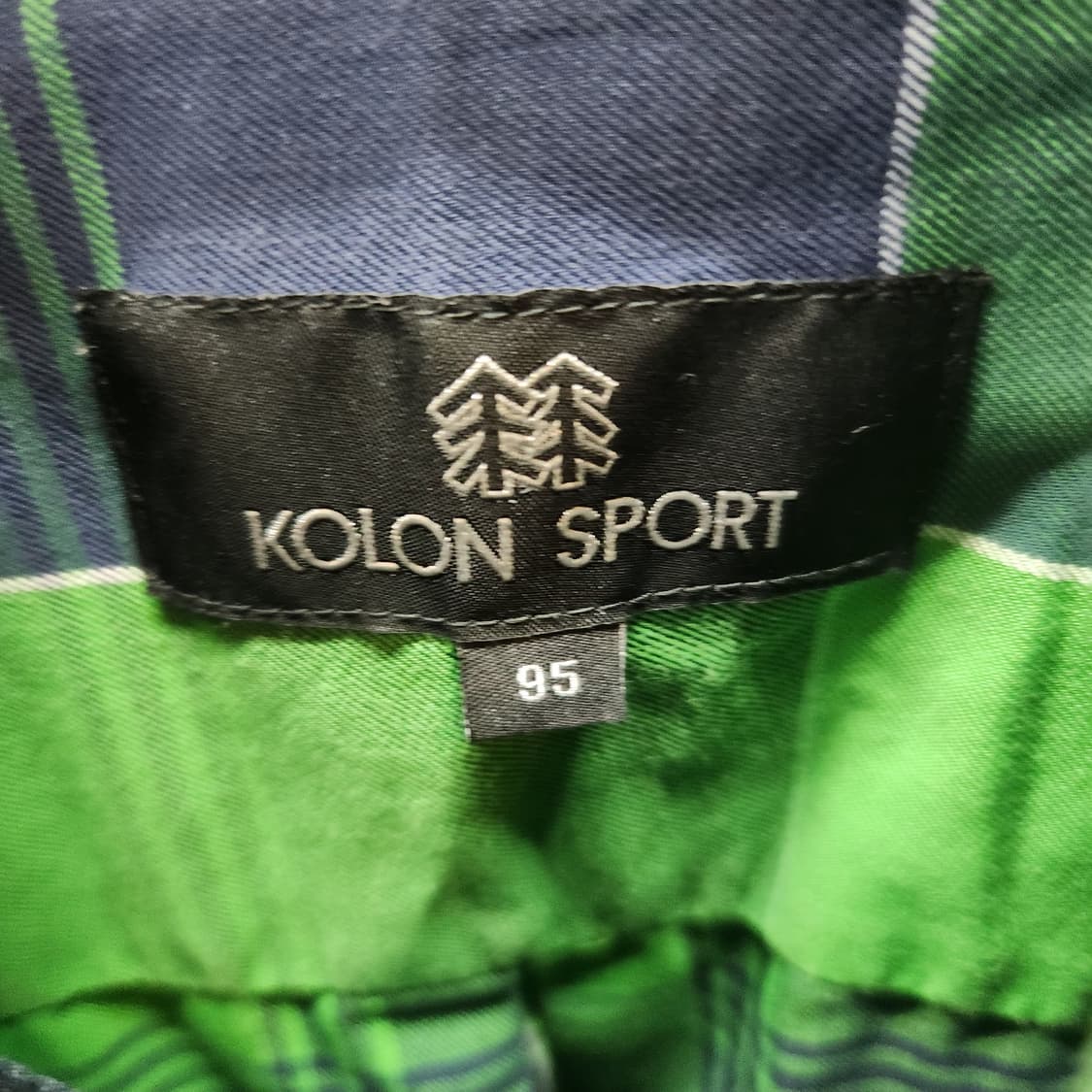 코오롱 투포켓 로고 체크셔츠 95(M) 상품이미지5