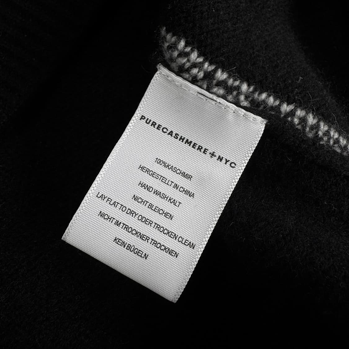 퓨어캐시미어 NYC 배색 라인 폴로 니트 상품이미지4