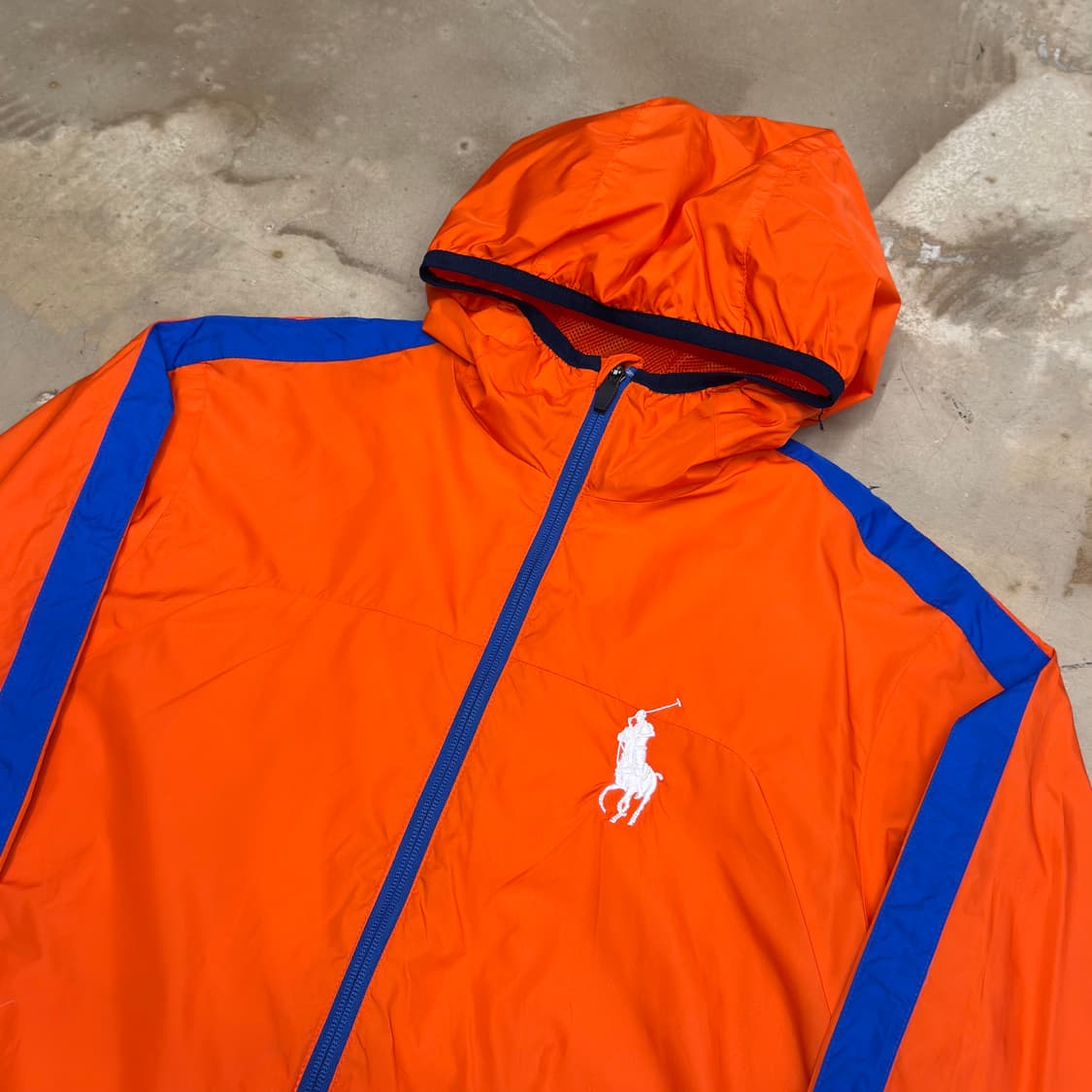 XS 폴로랄프로렌 빅포니 오렌지 후드 바람막이 상품이미지1