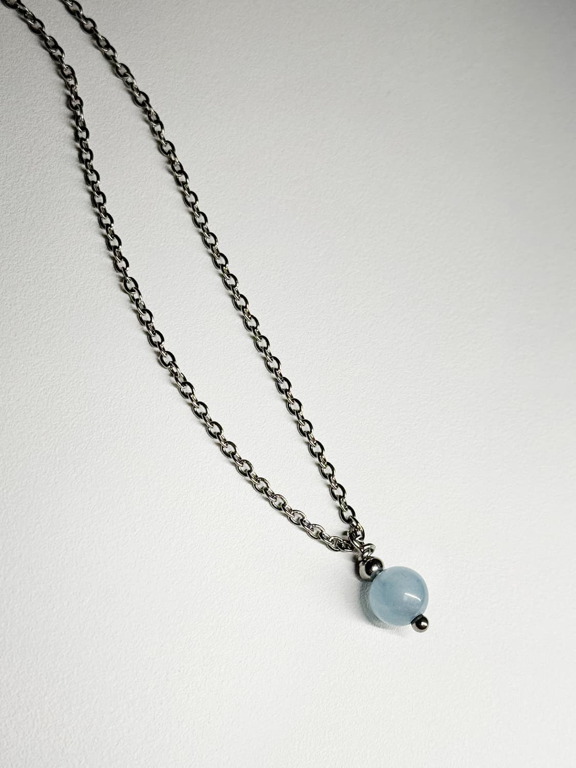 천연석 아쿠아마린 원석 목걸이 상품이미지2