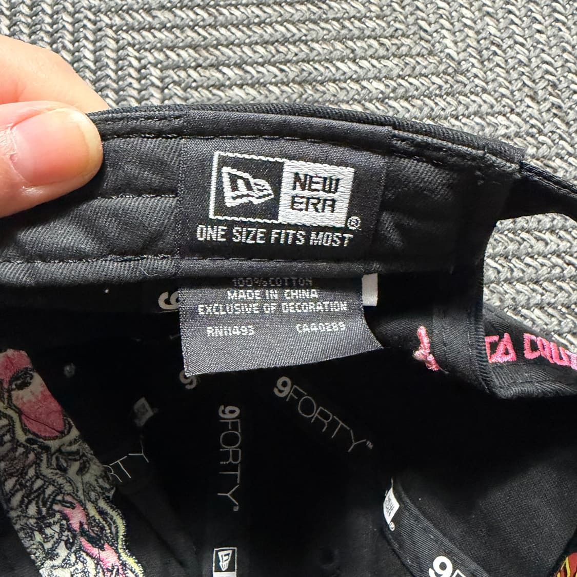 뉴에라 9FORTY 블랙 볼캡 드래곤 자수(OS) 상품이미지5
