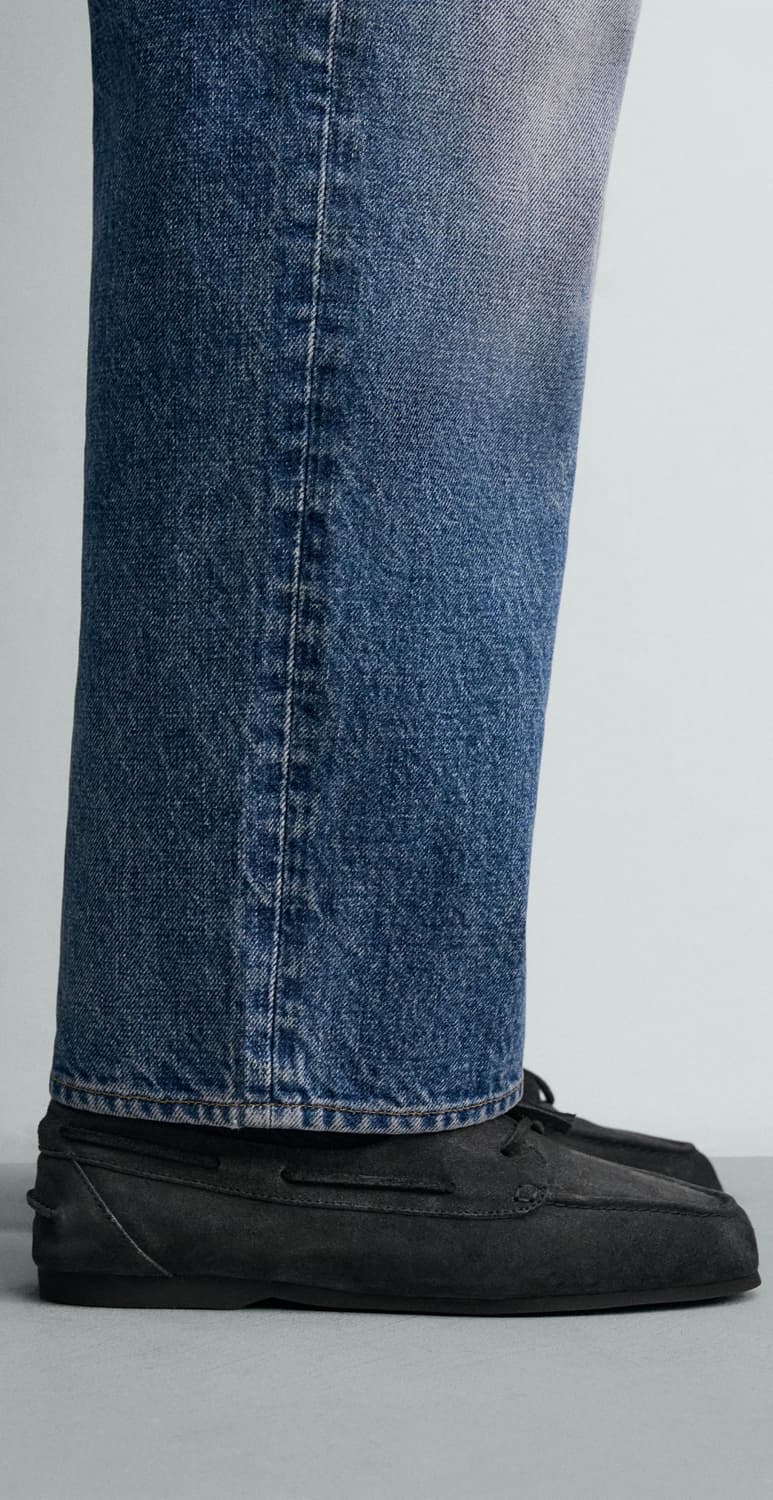 자라 x 아론리바인 레더데크슈즈 275사이즈 팝니다. 상품이미지1