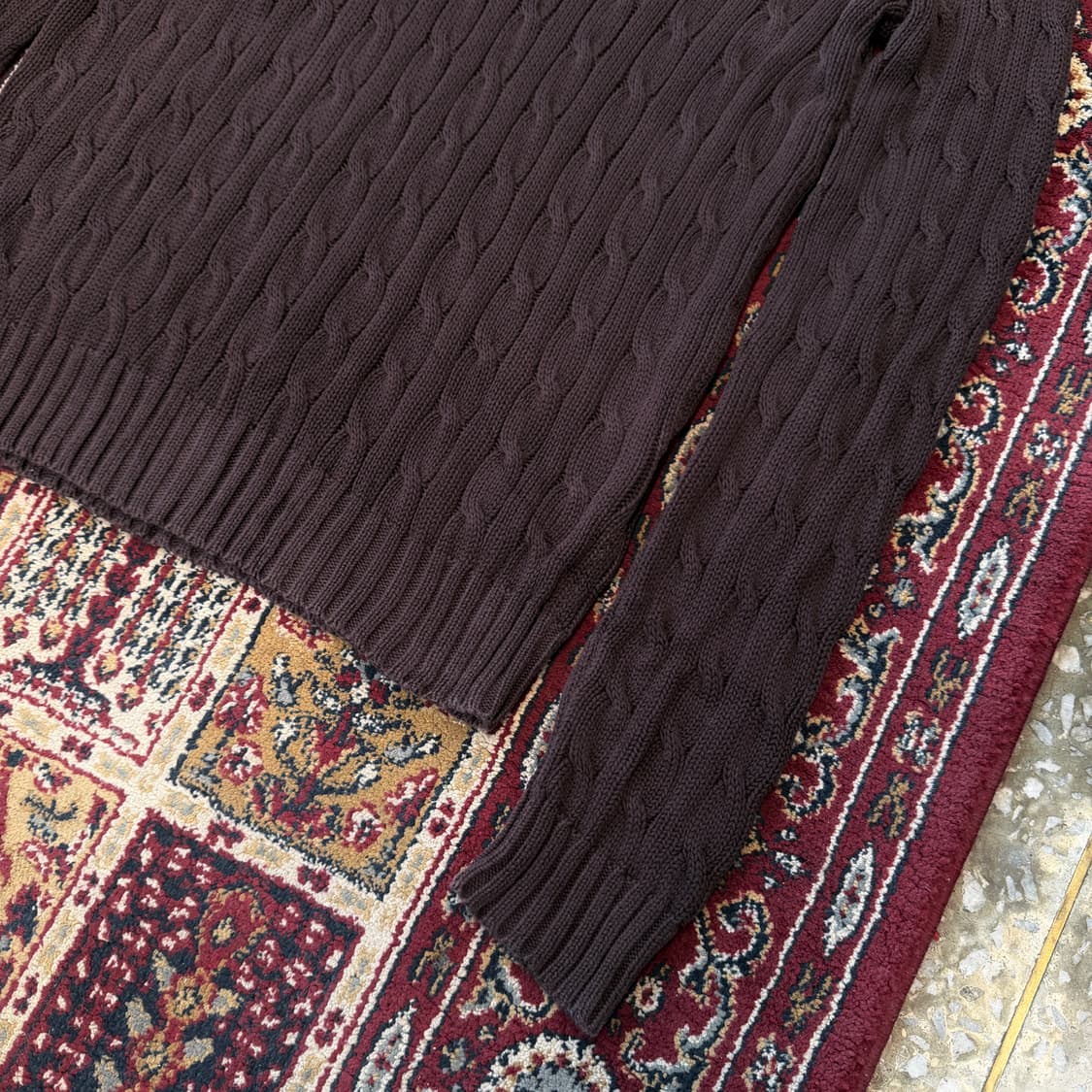 폴로 랄프로렌 스포츠 케이블 브이넥 니트 [ 55-66 ] 상품이미지3