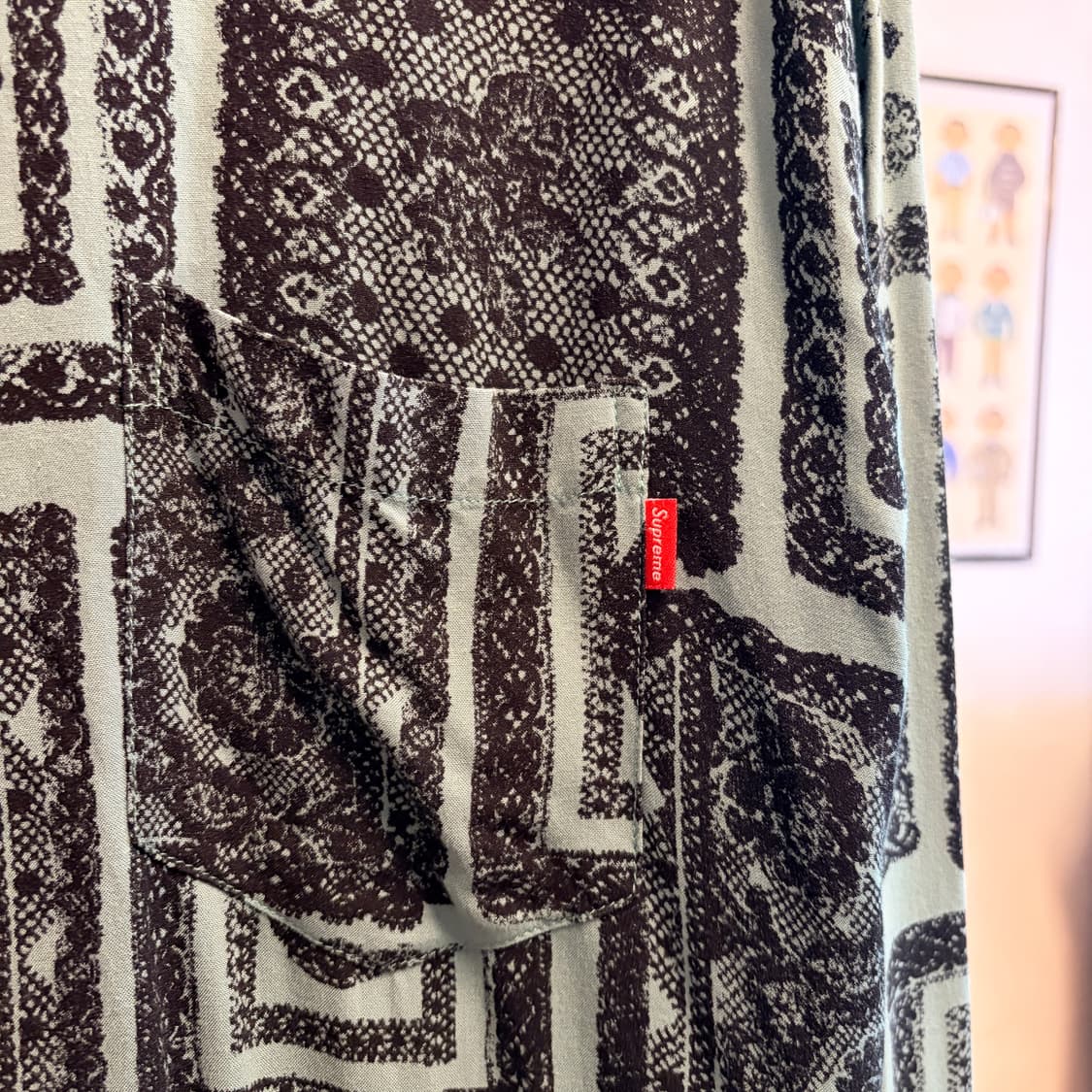 2017 슈프림 페이즐리 오픈카라 셔츠 상품이미지4