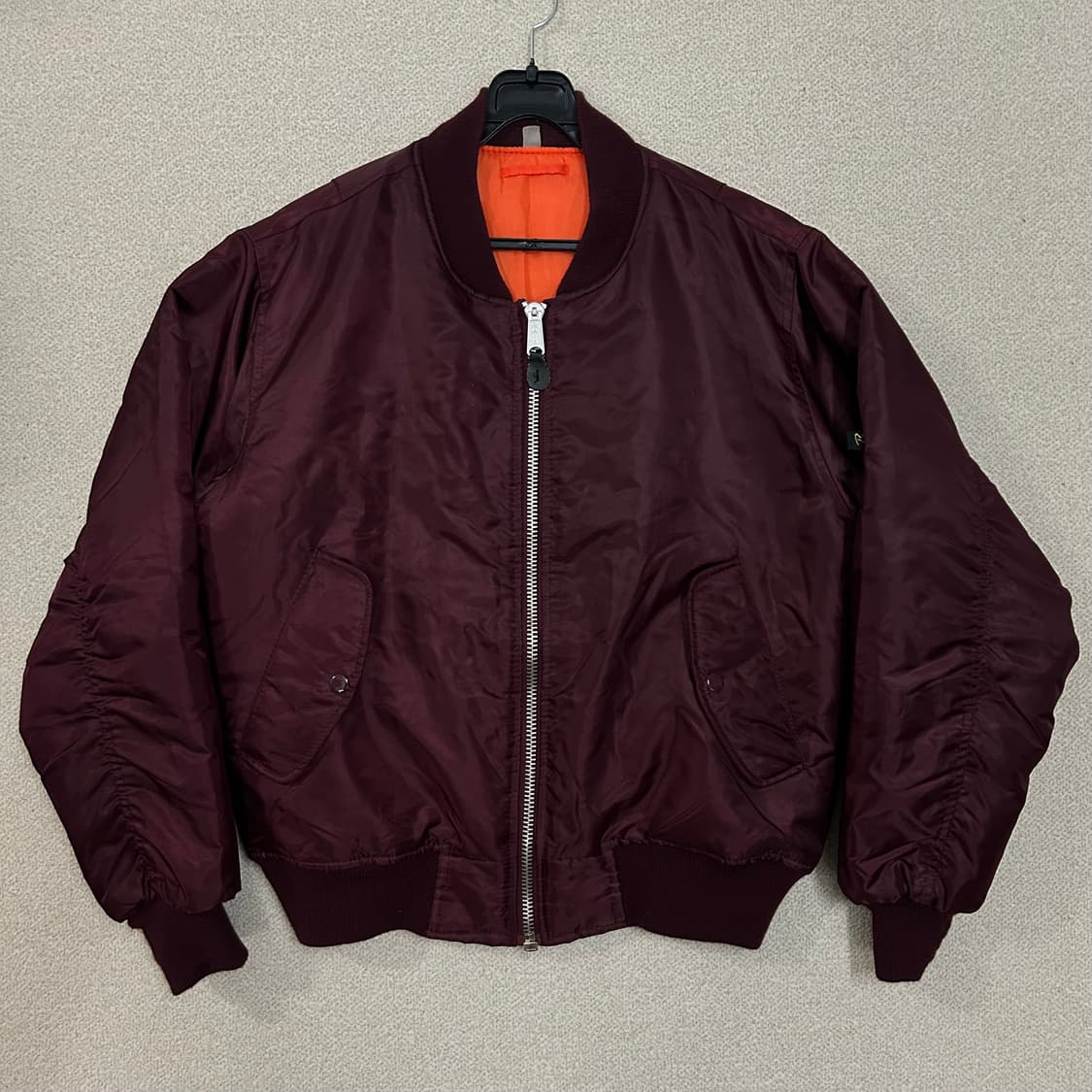 (S) 로스코 버건디 MA-1 항공 점퍼 상품이미지1