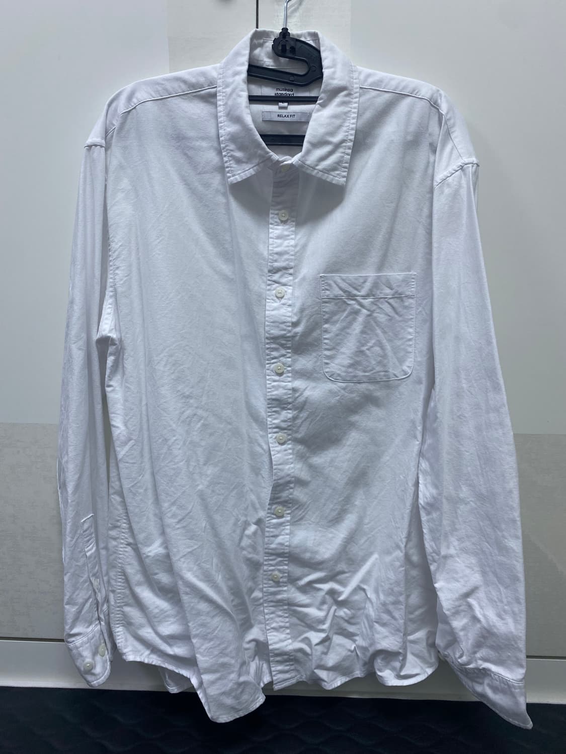 무신사 스탠다드 릴렉스핏 옥스포드 셔츠 화이트 상품이미지1