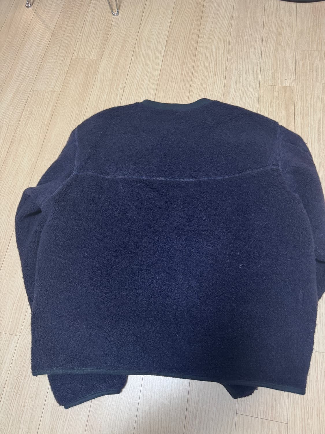 [L] 디스이즈네버댓 고어텍스 윈드스토퍼 울 플리스 크루넥 네이비 상품이미지3