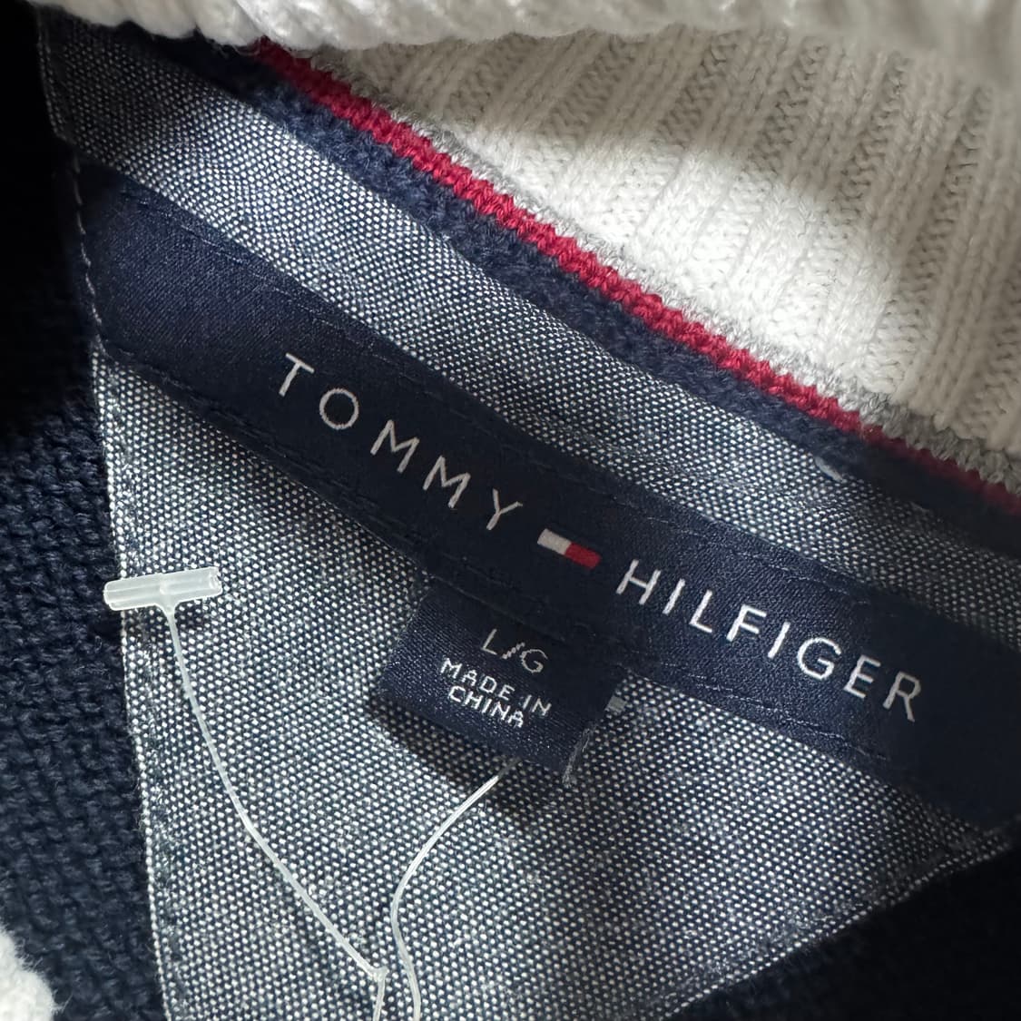 타미힐피거 스트라이프 니트 집업 L 상품이미지4