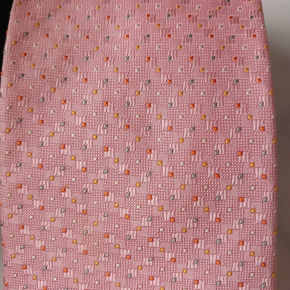 니나리치 실크 핑크 미니 패턴 넥타이 9.1cm A+등급 A19508
 상품이미지8