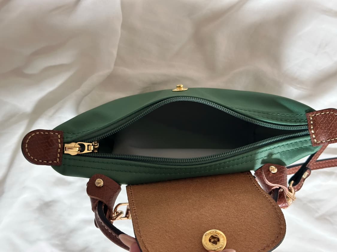 롱샴 르 플리아쥬 오리지널 핸들 파우치 세이지그린 34175089 상품이미지2