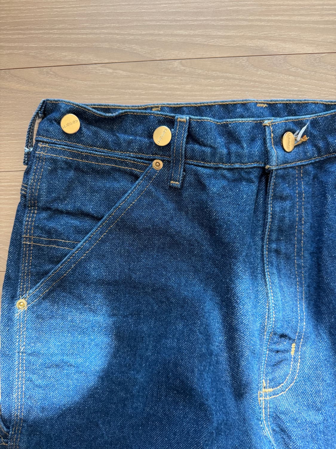 90s 칼하트 데님 b06 싱글니 워크팬츠 상품이미지4