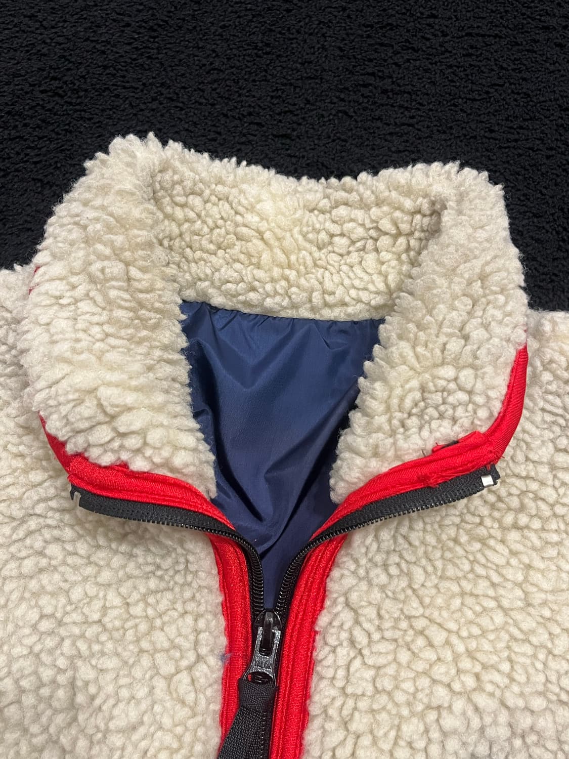 빈티지 Henry Lear by 토요엔터프라이즈 리버시블 플리스 자켓 상품이미지6