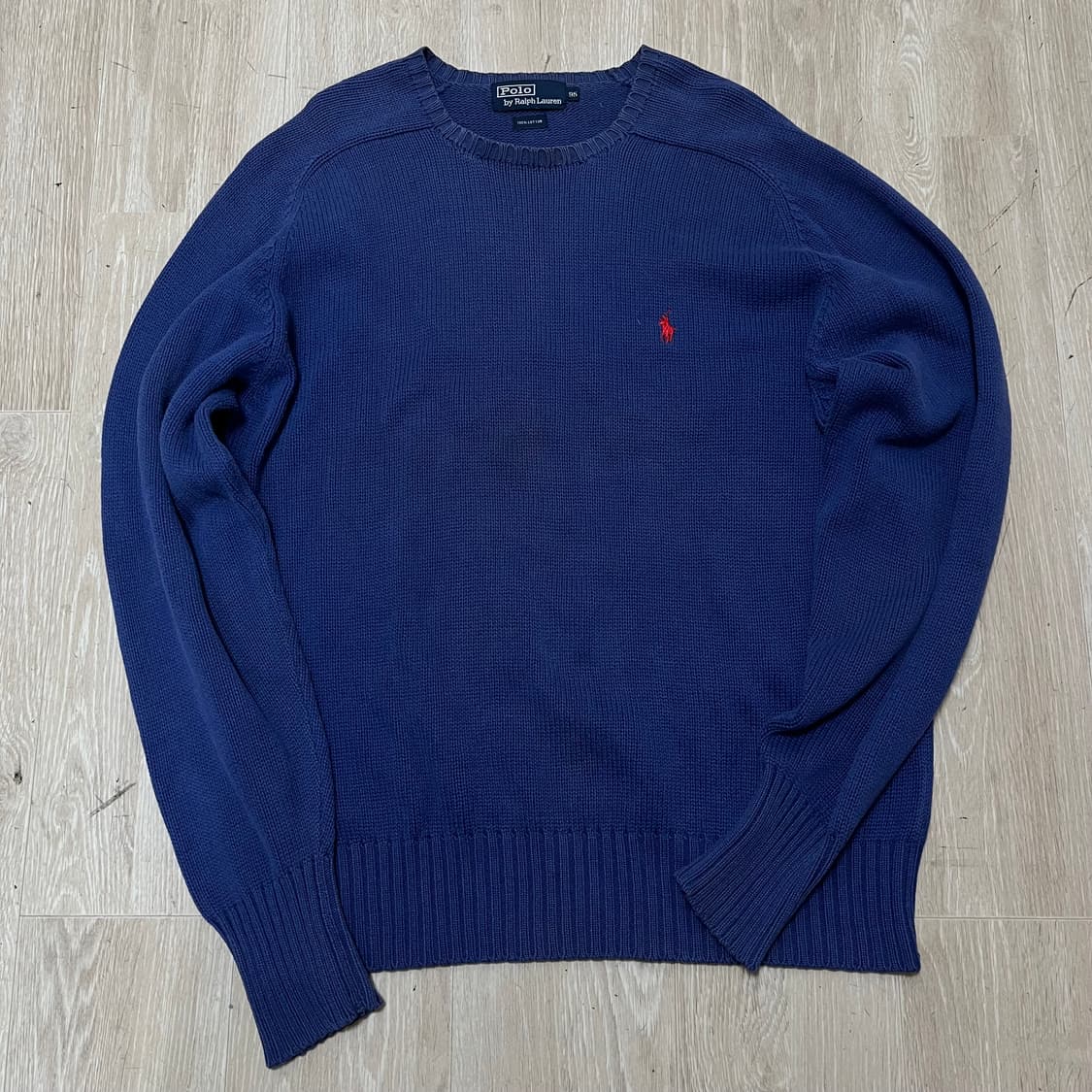 폴로 랄프로렌 코튼 라운드넥 니트 M/95 상품이미지1