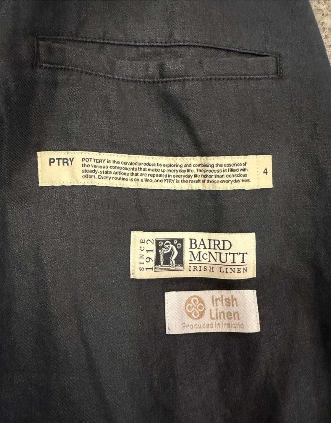 포터리 아이리쉬 린넨 컴포트 블레이저 상품이미지5