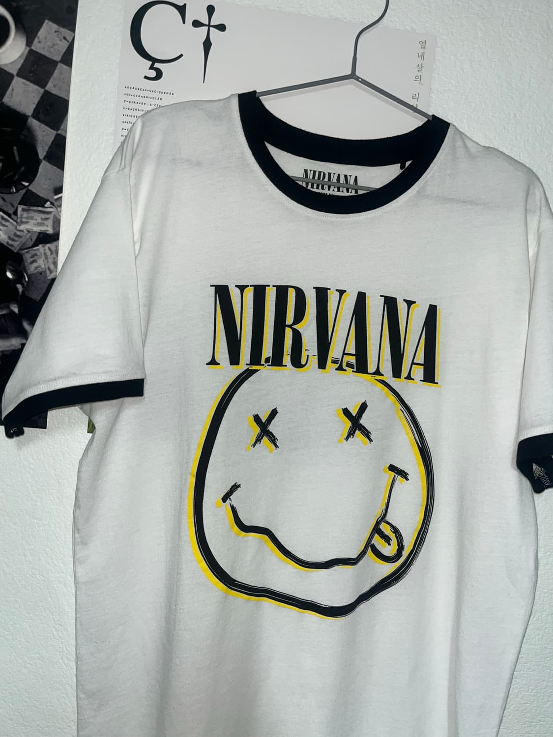 너바나 링거 티셔츠 상품이미지1