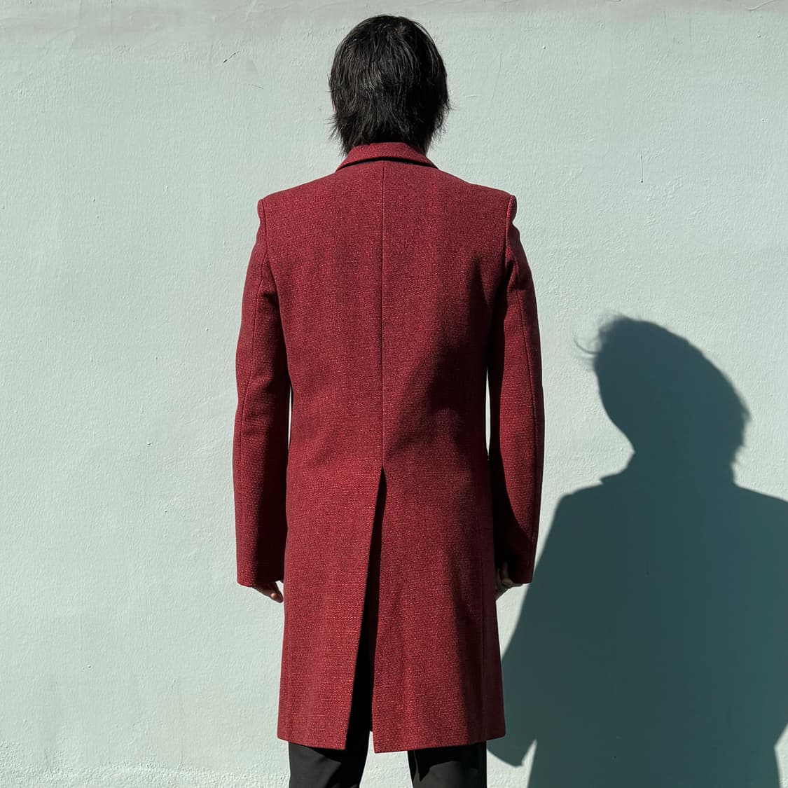 Raf Simons AW99 Burgundy Wool Zip Coat 상품이미지6