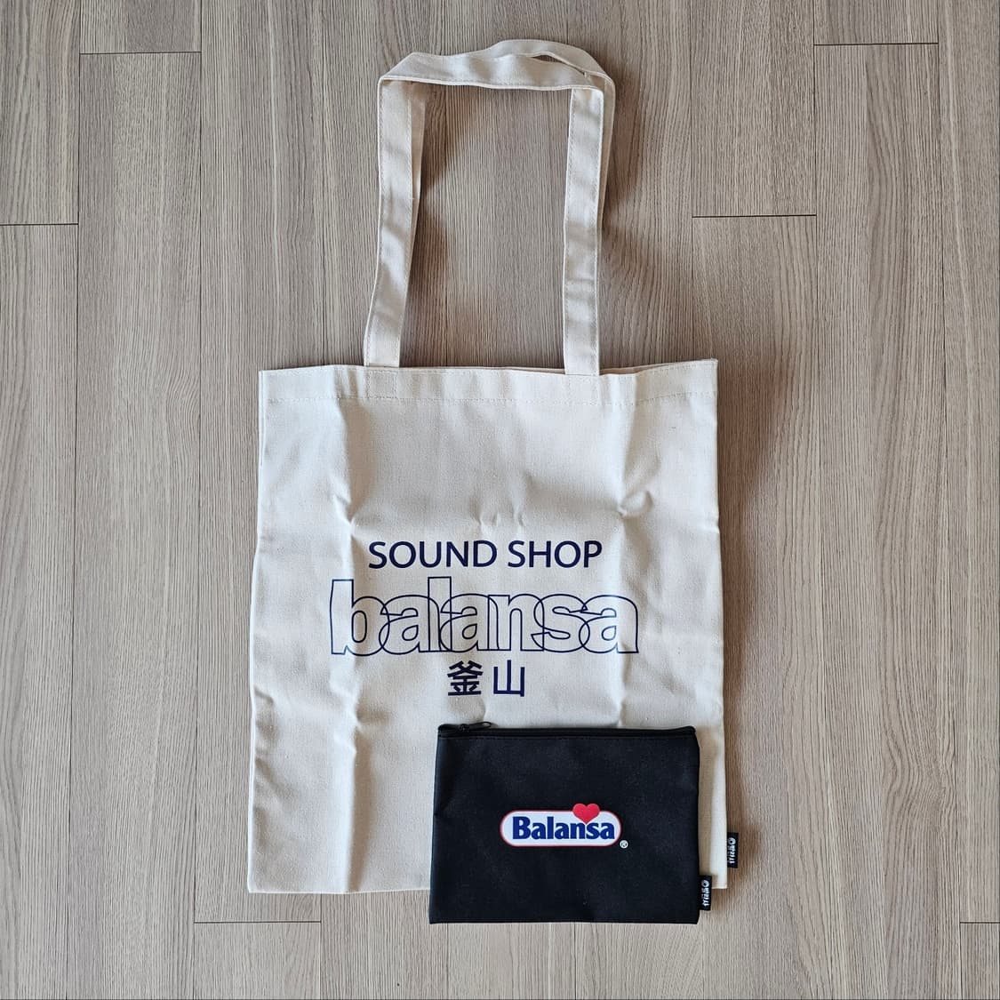 새제품) 발란사 부산 에코백 파우치 세트 미사용 Balansa 상품이미지1