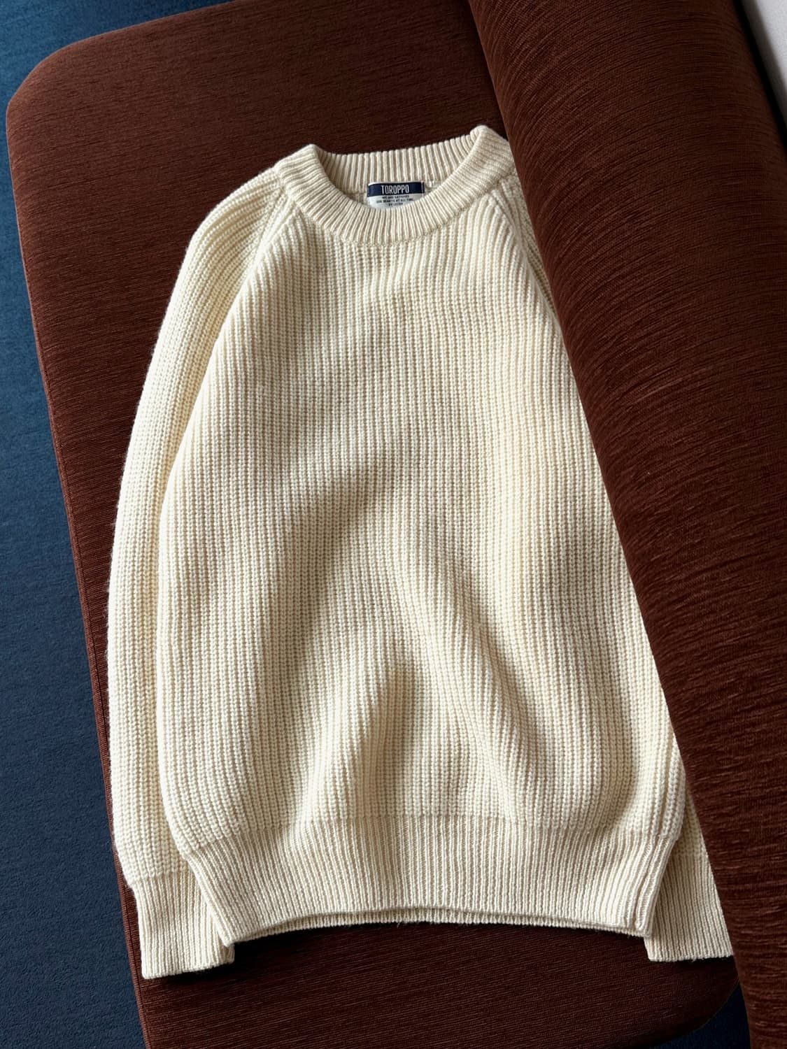 Wool crew neck heavy rib knit P/O 상품이미지3