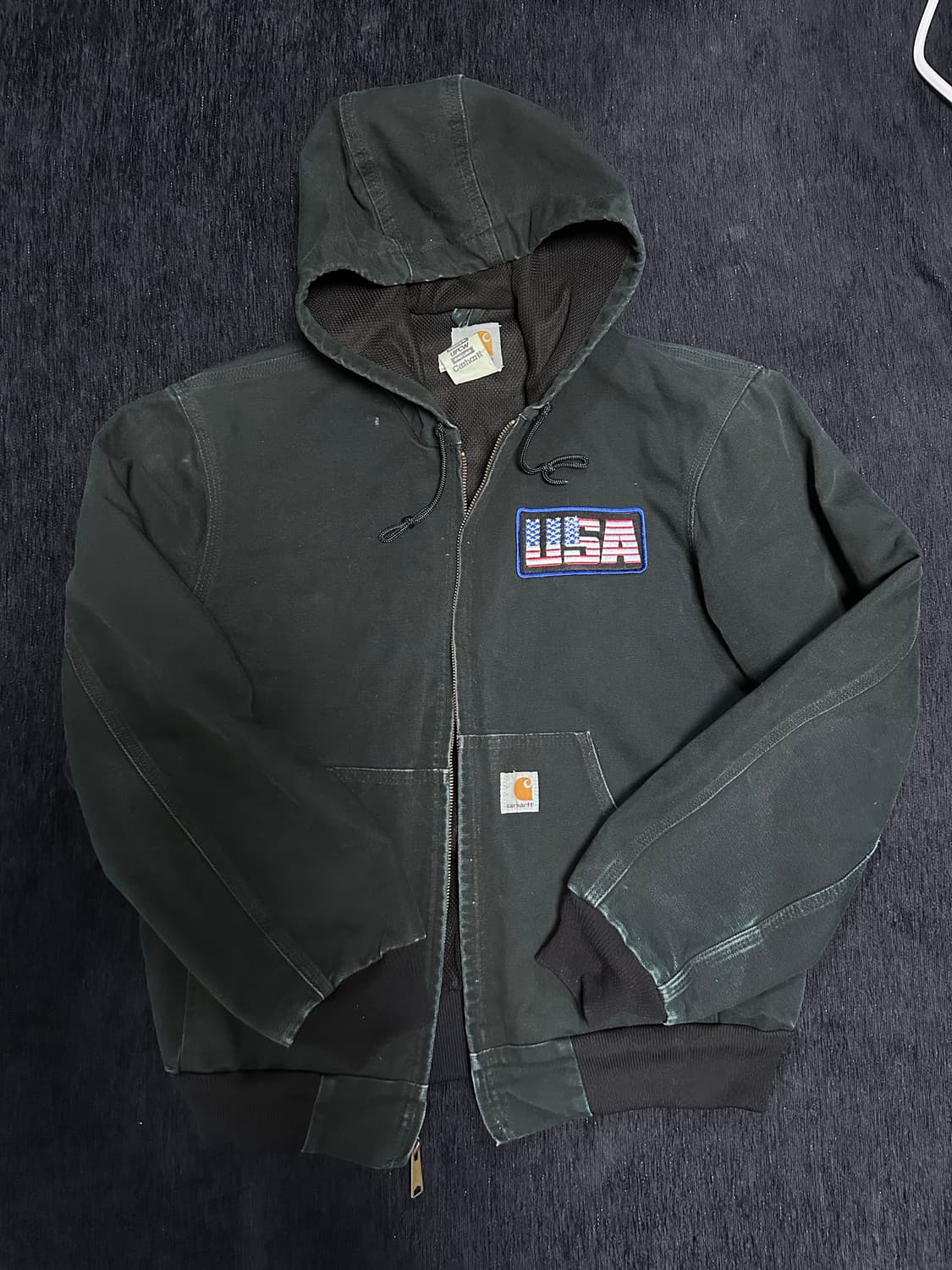 칼하트 usa 리얼 빈티지 딥그린 워크자켓  상품이미지1