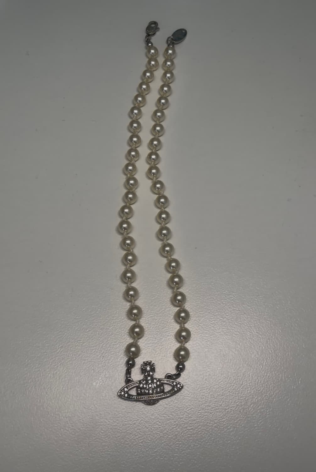 비비안 웨스트우드 미니 바스 릴리프 초커 실버 상품이미지2