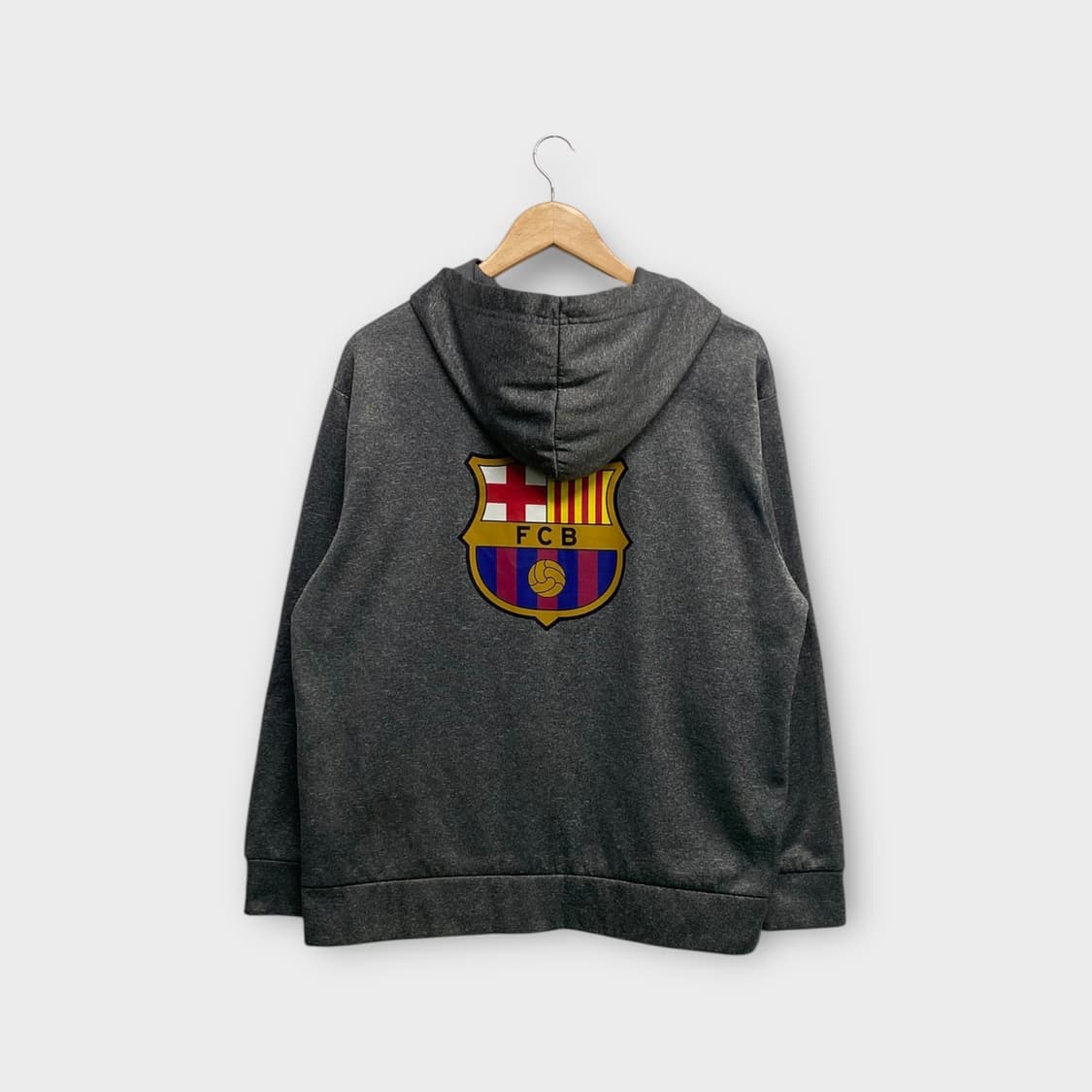 바르셀로나 FCB 후드집업 그레이 L 상품이미지4