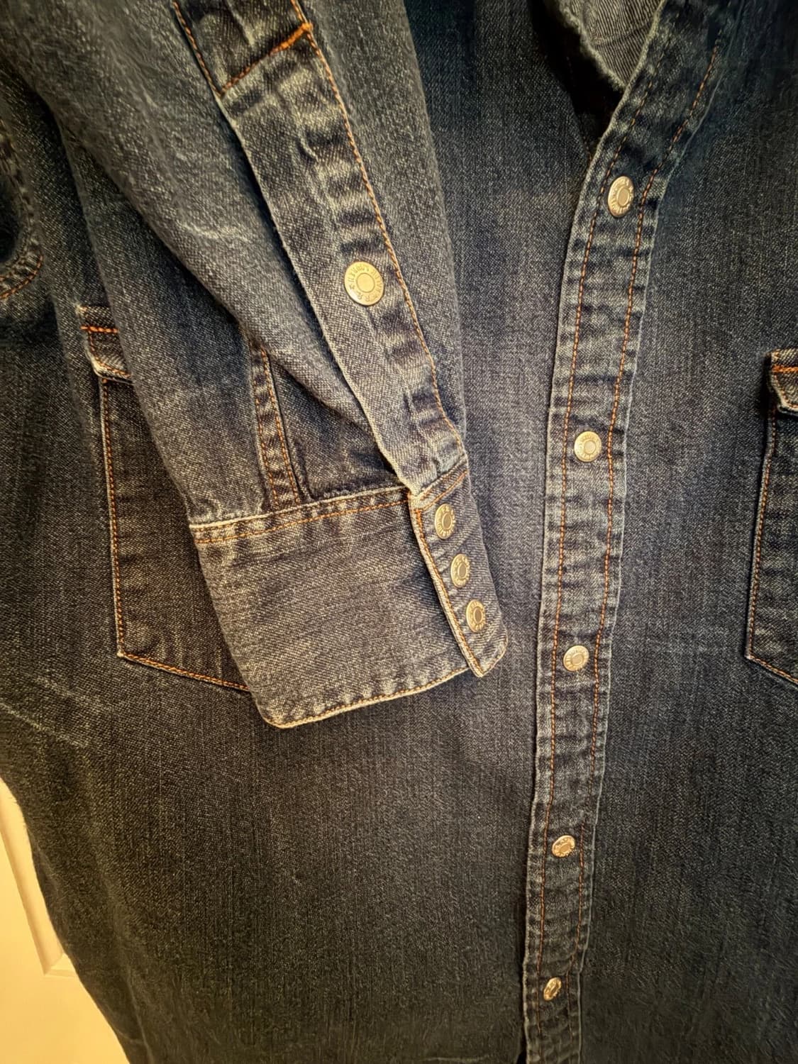 RRL 더블알엘 슬림 핏 데님 웨스턴 셔츠 상품이미지6