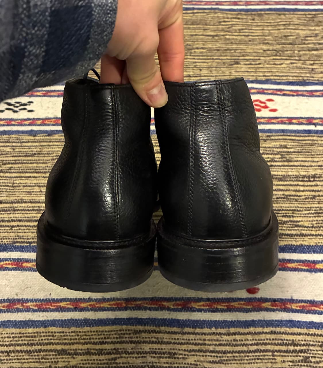 (44/285)마시모두띠 레더 가죽 처카부츠 데저트부츠 블랙 상품이미지7