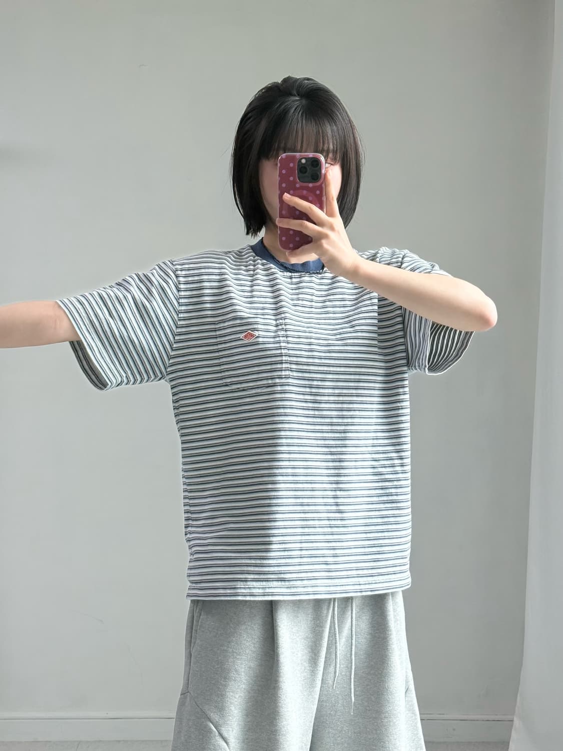 단톤 스트라이프 반팔티 상품이미지4