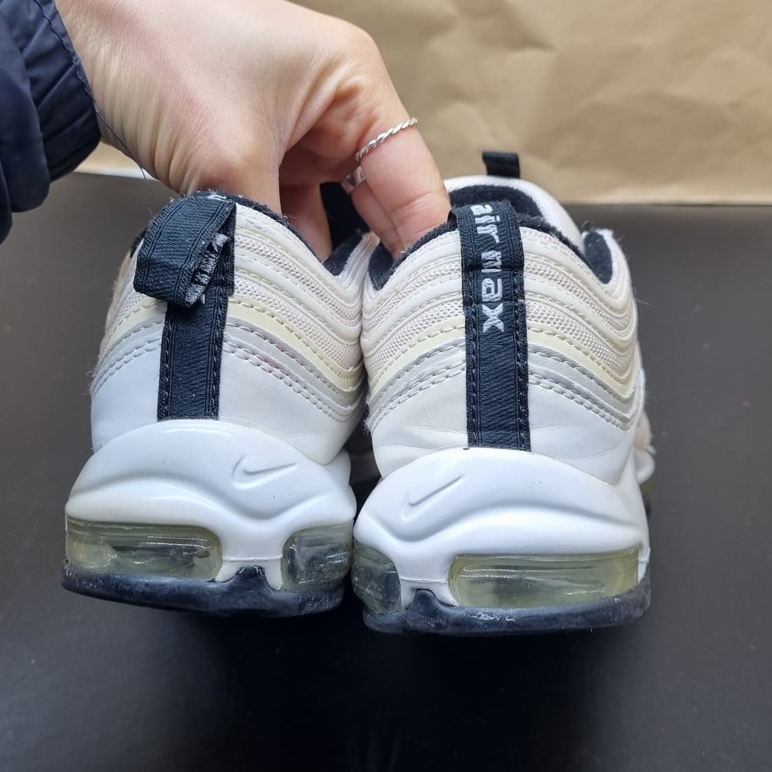나이키 에어맥스 97 크림 운동화220 상품이미지4
