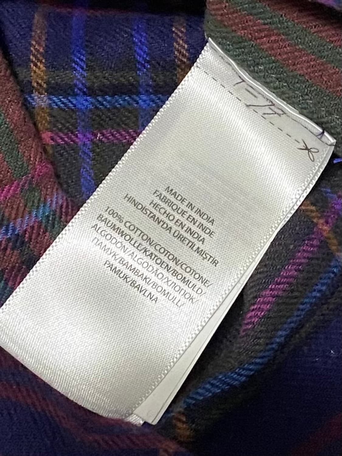 폴로 체크 봉황 자수 셔츠 사이즈 90 상품이미지6