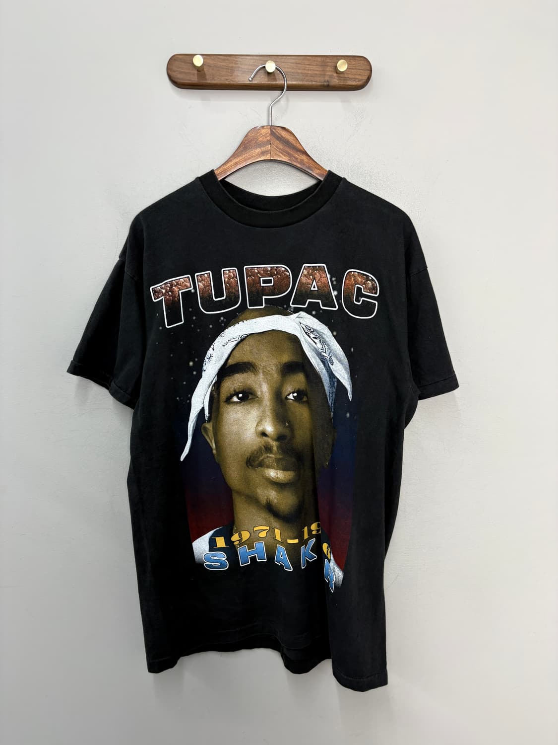 빈티지 투팍 샤커 락 프린팅 반팔 A3750 상품이미지2