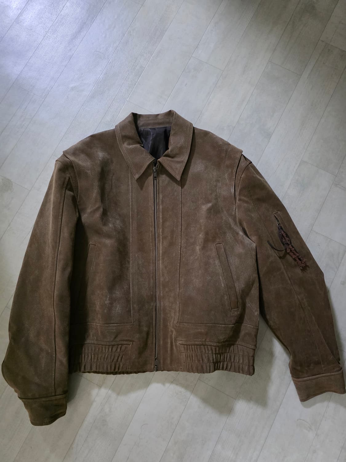 엘무드 토바코 리얼 스웨이드 자켓 46 상품이미지1