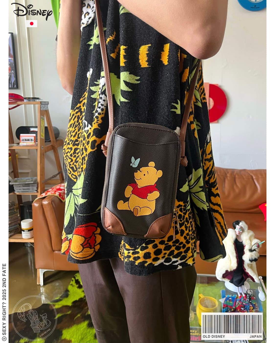 Old Disney Jpn Winnie the Pooh Cross Bag 상품이미지1