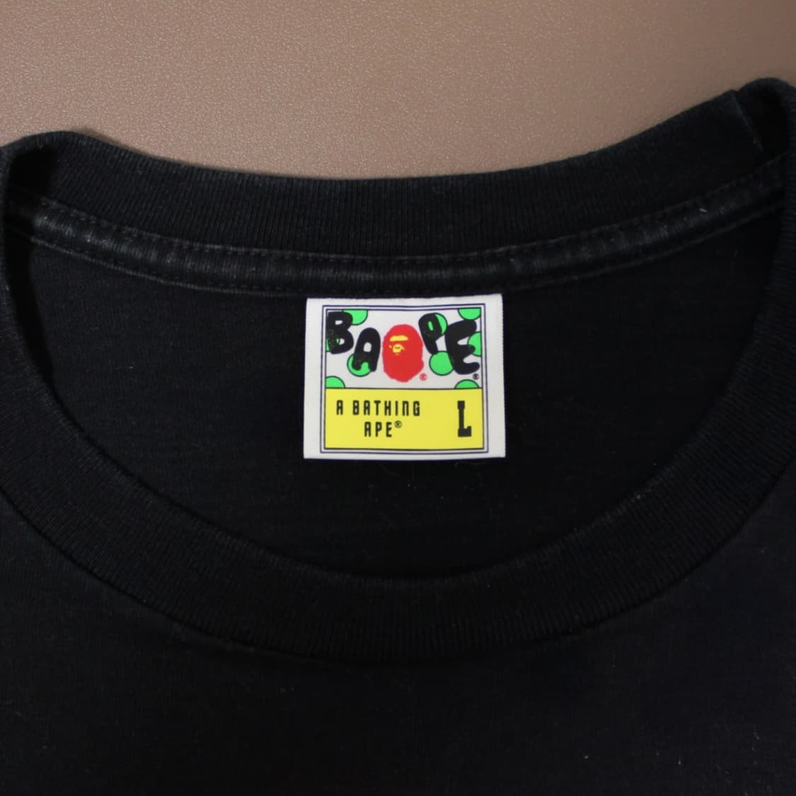 Bape 베이프 빅 사루 헤드 반팔 티셔츠 블랙 핑크 상품이미지6