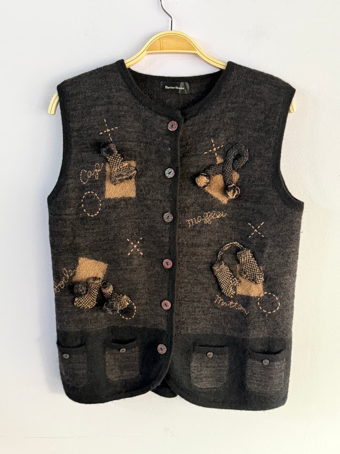 크리스마스 울 조끼 베스트 상품이미지7