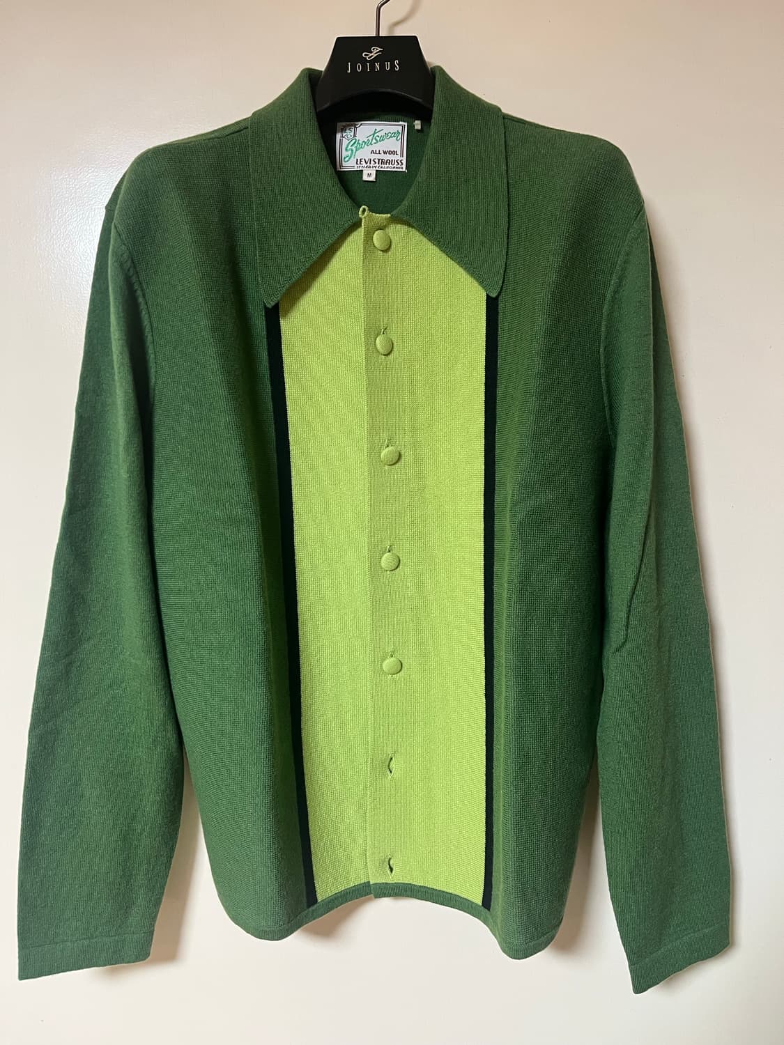 lvc 오픈 칼라 셔츠 가디건 그린 M 상품이미지2