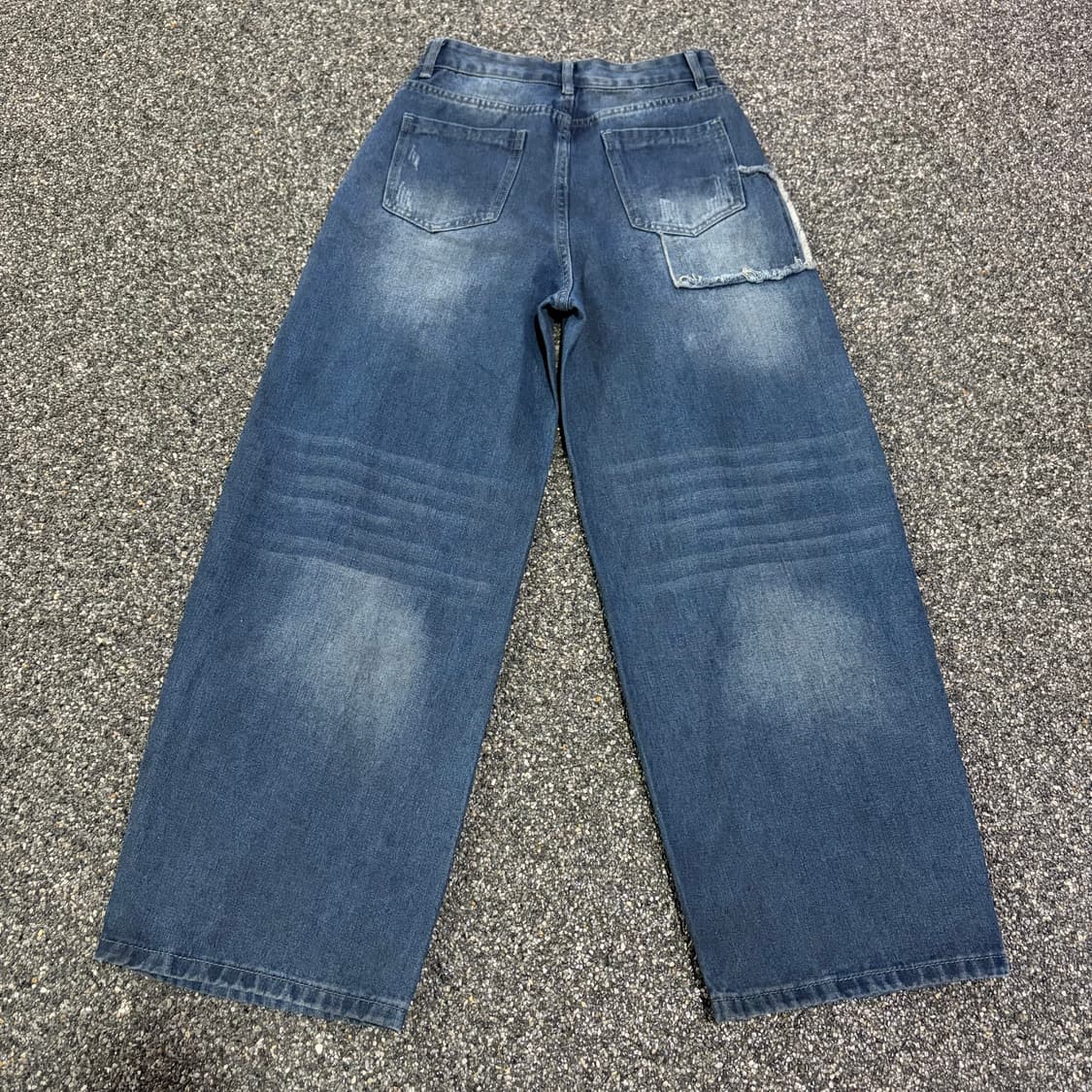 빈티지 패치워크 데미지 데님 팬츠 B4092 상품이미지7