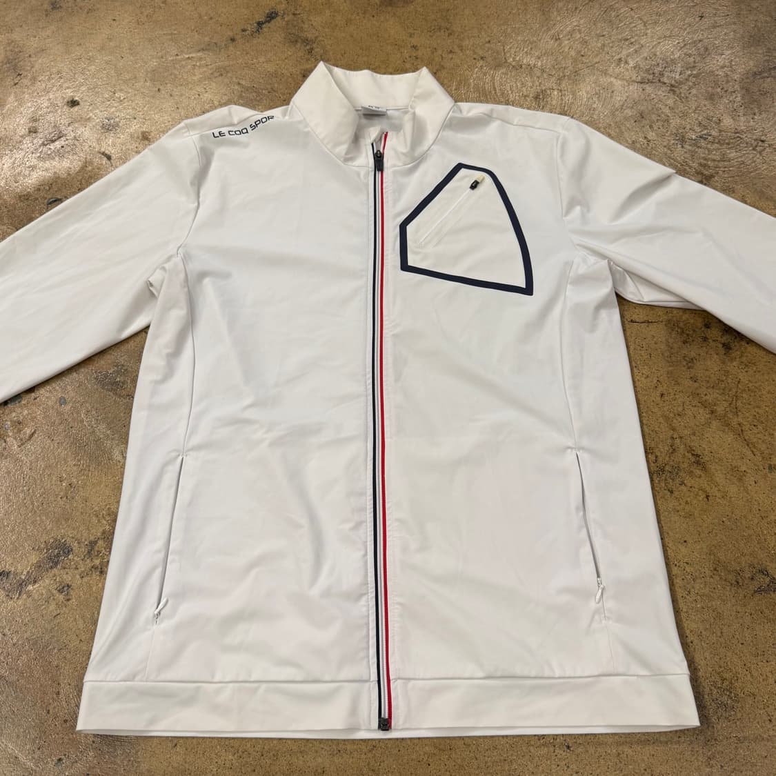 [정품/2XL] 르꼬끄 스포르 골프 자켓 화이트 b12 상품이미지3